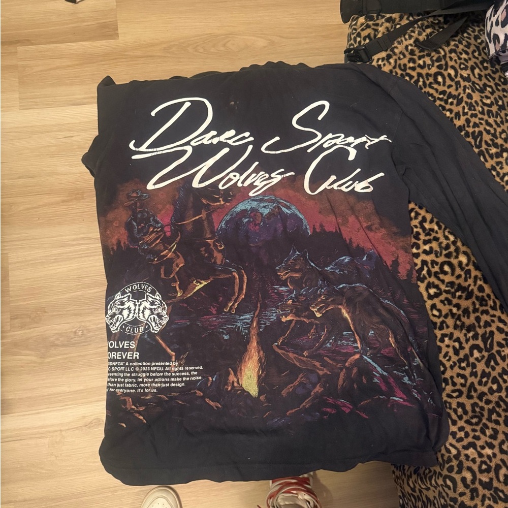 Darc Sport Wolves Club Graphic Tee - Black and Red